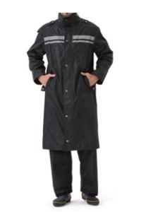SKRT013 網上訂購雙帽簷過膝雨褸  設計拉鏈金屬鈕扣風褸 風褸工廠 磁吸雨衣  工程雨衣